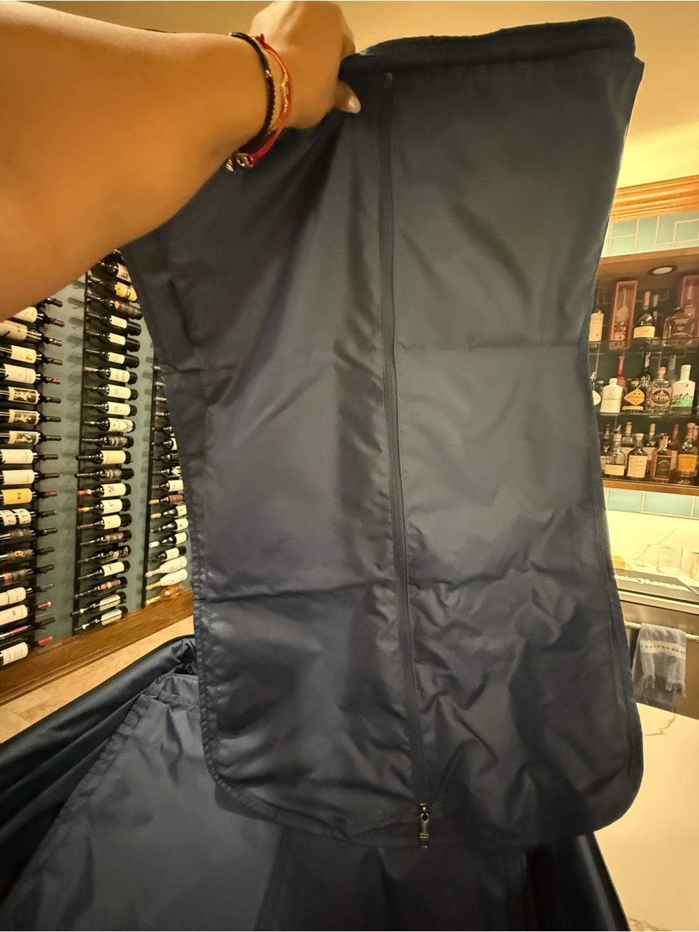 Like New Tumi Gray Upright Rolling Suitcase 26” check in with Front Zip Pockets - Picture 6 of 6